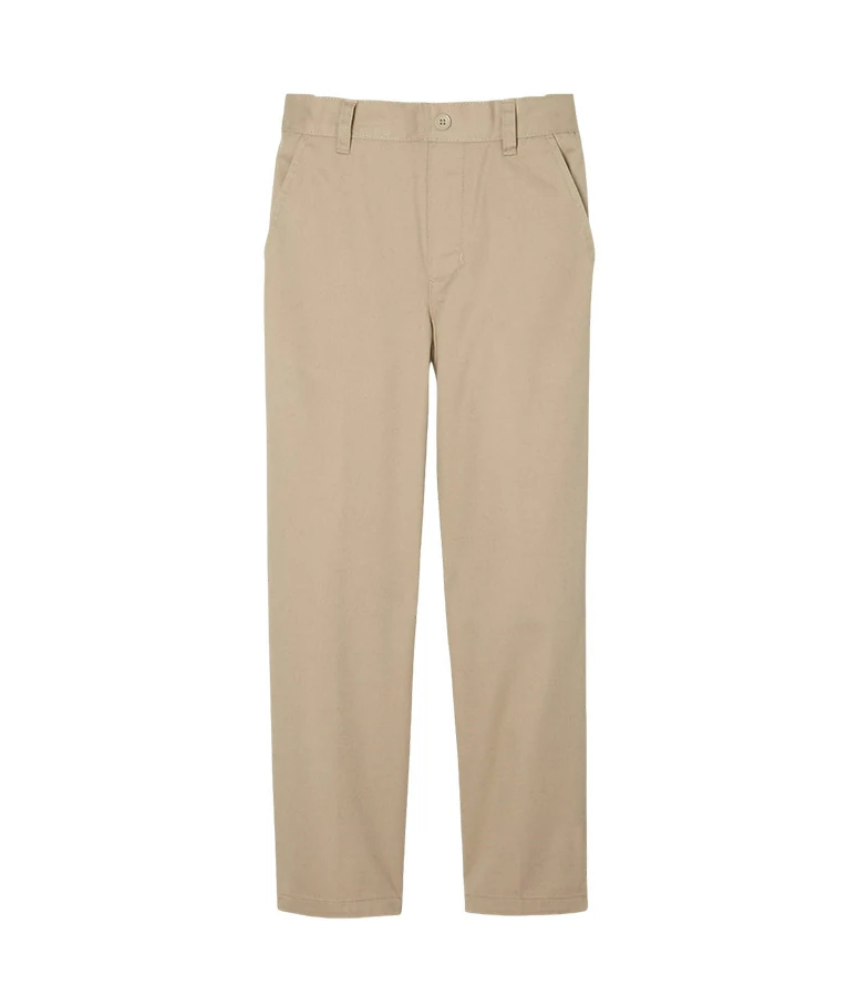 Boys wear loose school uniforms