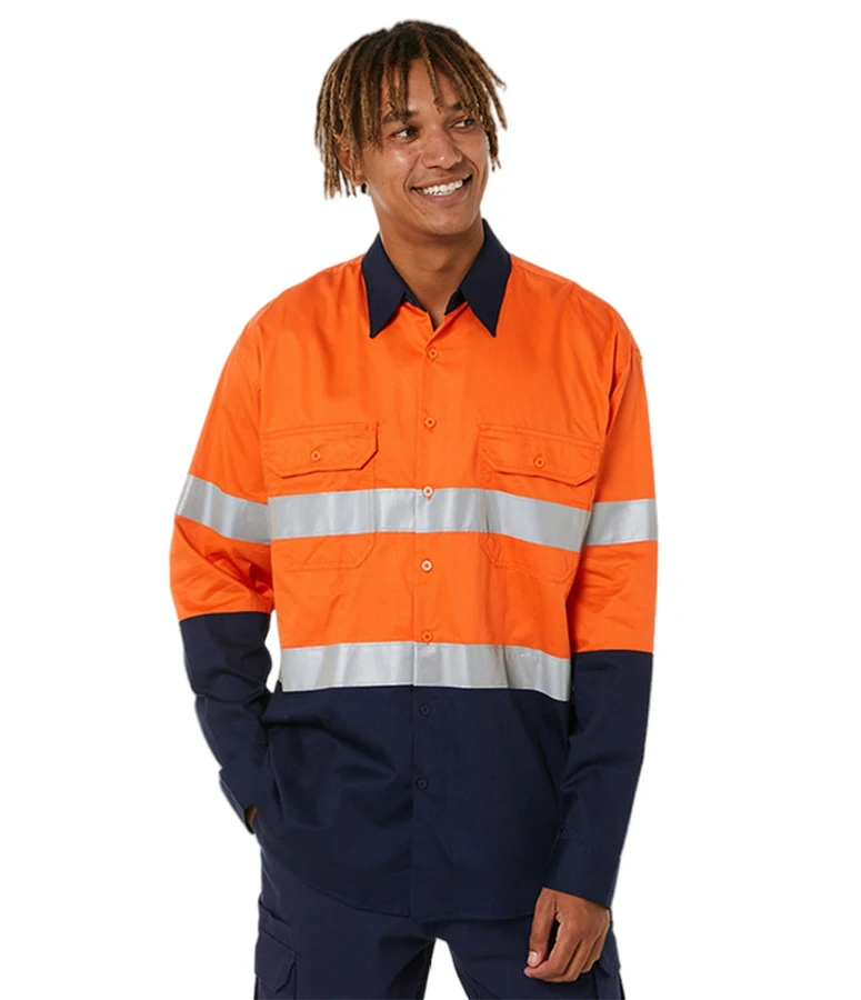 High visibility orange shirt