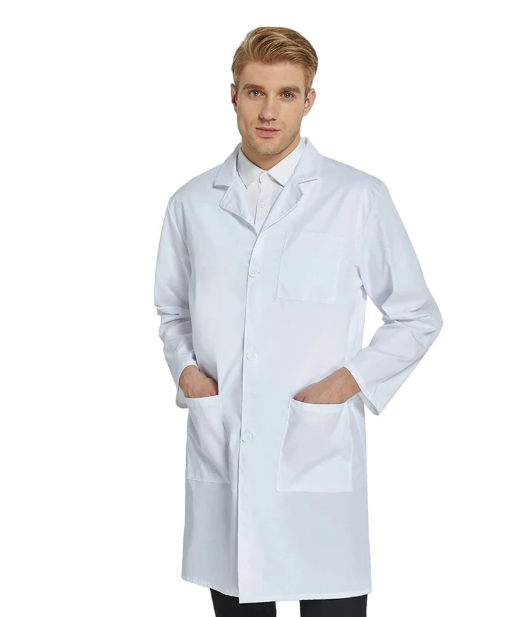 Men's Wide White Coat Lab