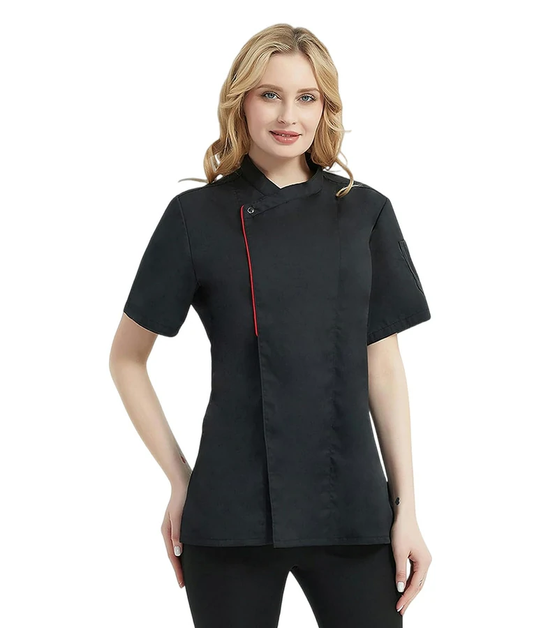 Women's Chef Coat Short Sleeve Chef Jacke