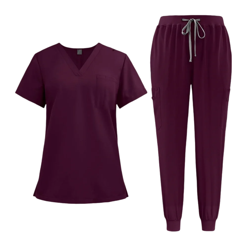 Women's elastic scrub suit
