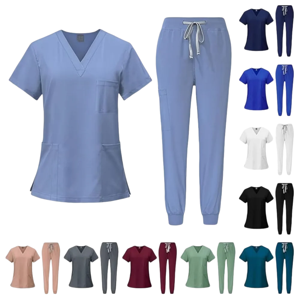 Women's elastic scrub suit - Image 3