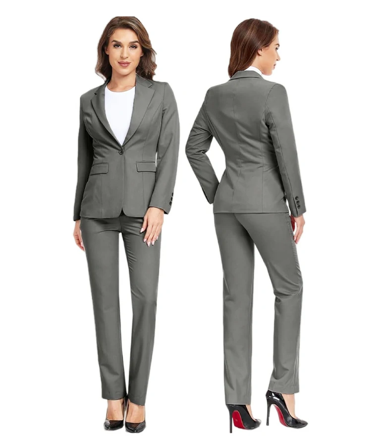 Ladies' Formal Solid Colour Jacket Suit